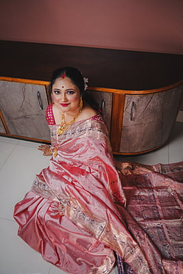 Pastel pink 2000 buta swarnachari saree Pastel pink 2000 buta swarnachari saree
