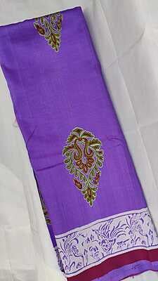 Aparajeeta saree in the prettiest shade of purple on pure Mulberry silk