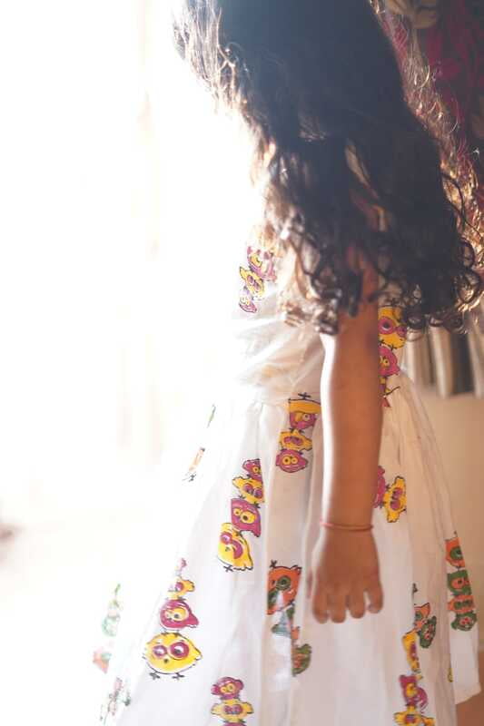 Super soft  hand block print quirky print cotton frock