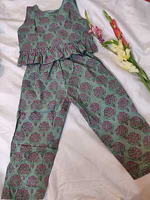 Lovely Co-ord set in grey and pink combination