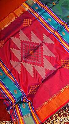 Color blue green dual tone kalashetra/kalakshetra saree Color blue green dual tone kalashetra/kalakshetra saree