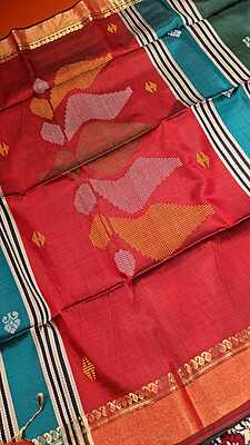 Color bottle green kalashetra/kalakshetra saree Color bottle green kalashetra/kalakshetra saree